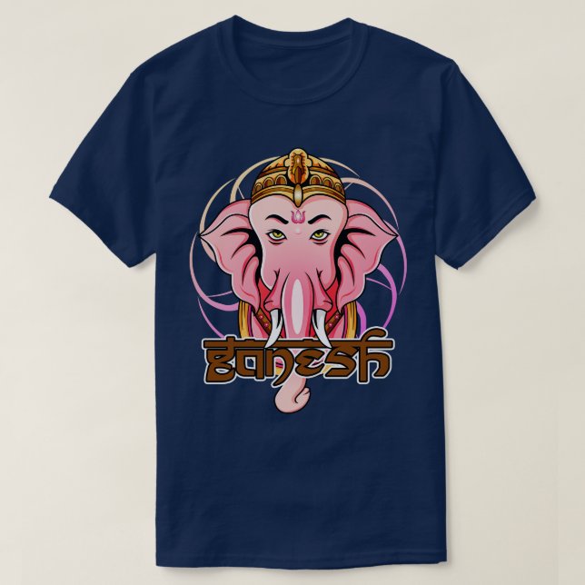Ganesha India Elephant T-Shirt (Design Front)
