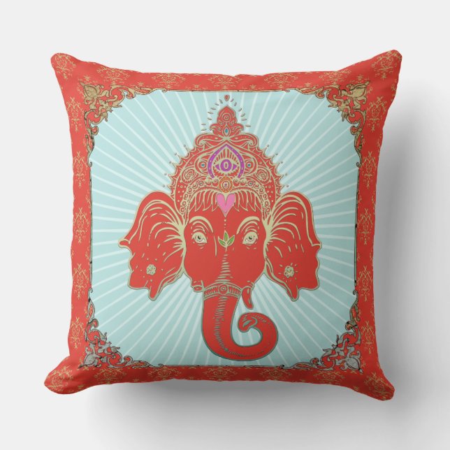 GANESHA Indian God - Pillow (Front)