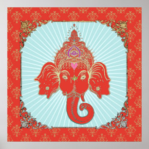 GANESHA Indian God - Poster