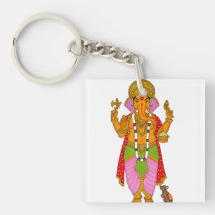 Ganesha Keychain & Devotional Keyring