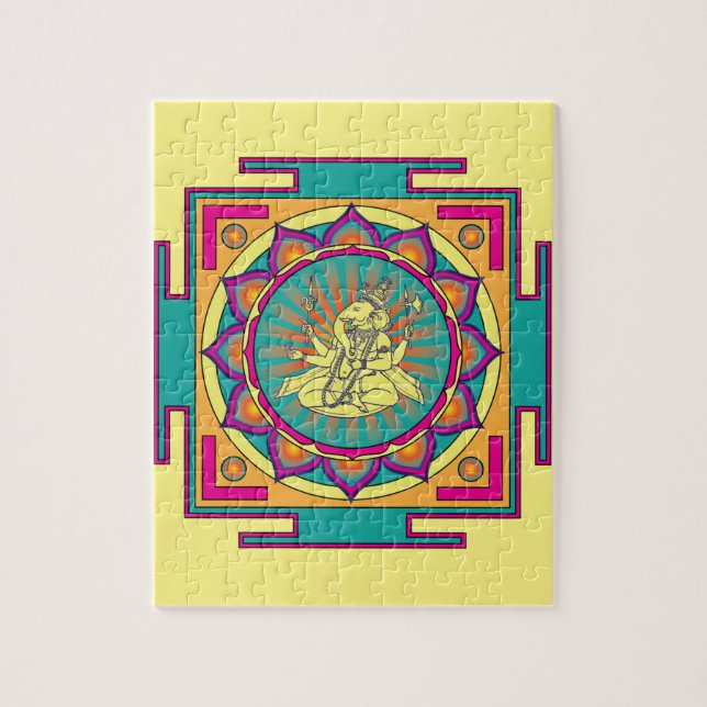 Ganesha Mandala Jigsaw Puzzle (Vertical)