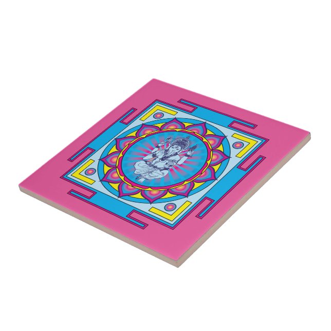 Ganesha Mandala Tile (Side)