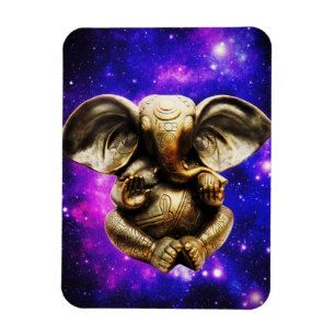 Ganesha on a Celestial Background Magnet