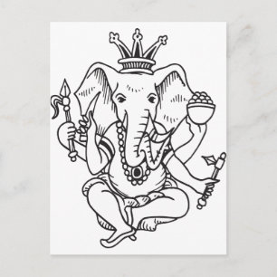 Ganesha Postcard