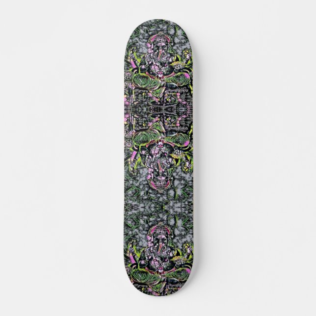 Ganesha Rad Rave Neon Element Custom Pro Board Skateboard (Front)