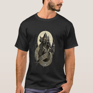 Ganesha, Spiritual Hindu Ganesh Indian Yoga god, M T-Shirt