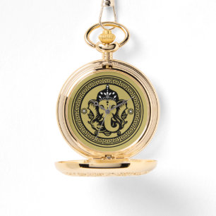 Ganesha Themed Hindu Art Print Watch