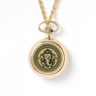 Ganesha Themed Hindu Art Print Watch