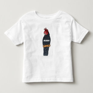 Gang gang cockatoo bird cartoon illustration toddler T-Shirt