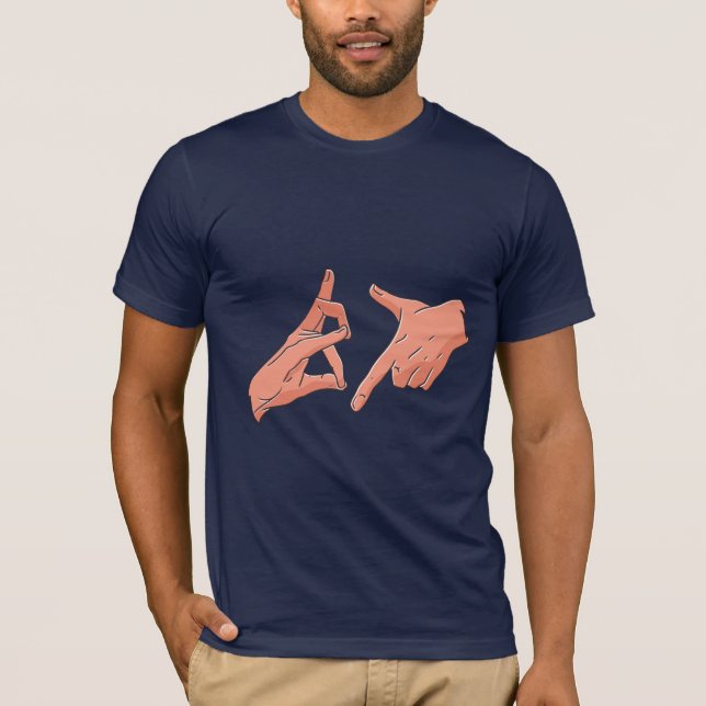 Gang Signs Illustration T-Shirt (Front)