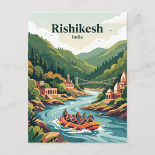 Ganges River Rishikesh, India Postcard