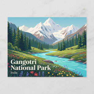 Gangotri National Park India Postcard