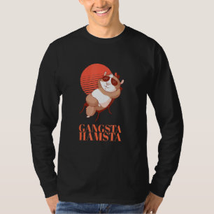 Gangsta Hamsta Cute Gangster Hamster Crook Bandit  T-Shirt