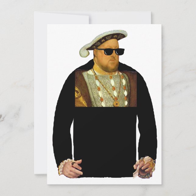 Gangsta Henry VIII Holiday Card (Front)