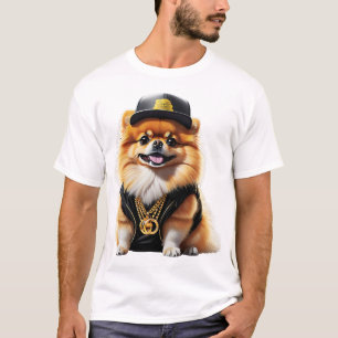 Gangsta Pomeranian - Hip Hop Dog Swag T-Shirt