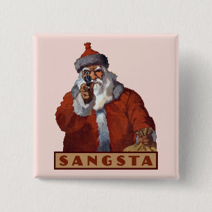 Gangsta Santa button