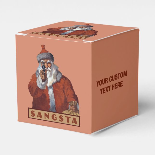 Gangsta Santa custom favour boxes (Front Side)