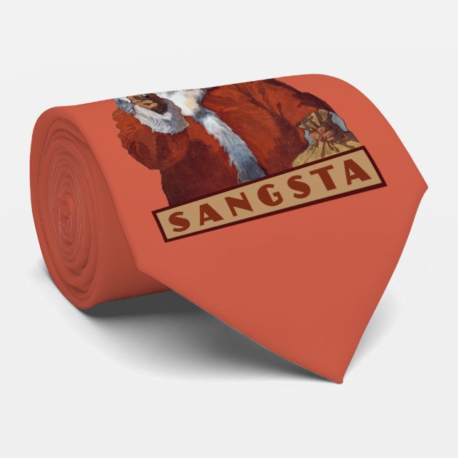 Gangsta Santa tie (Rolled)