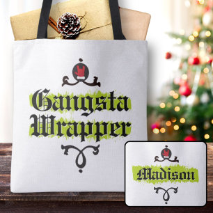 Gangsta Wrapper Cool Christmas Spirit Tote Bag