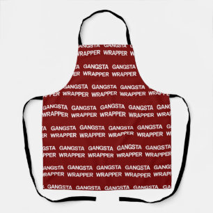 Gangsta Wrapper Funny Christmas Matching Family Apron