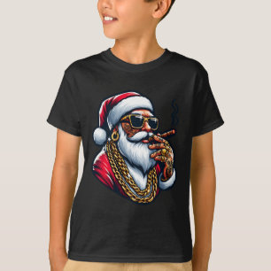 Gangsta Wrapper Funny Cool Santa Gangster Pajama C T-Shirt