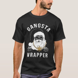 Gangsta Wrapper Gangster Santa Funny For Christmas T-Shirt