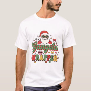 Gangsta Wrapper Santa Christmas T-Shirt