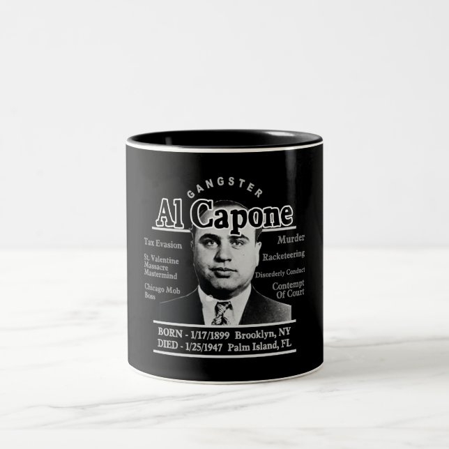 Gangster Al Capone Two-Tone Coffee Mug (Center)