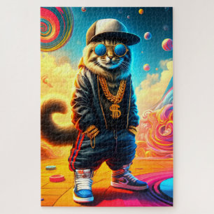 Gangster Cat Jigsaw Puzzle