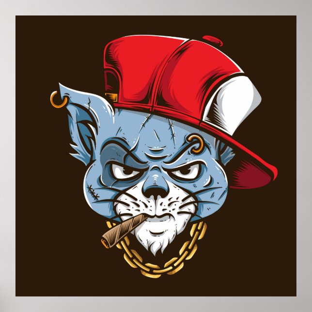 Gangster Cat Poster (Front)