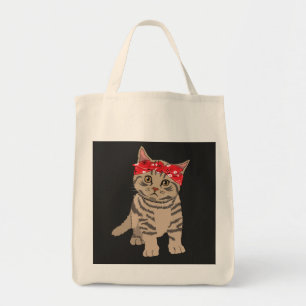 Gangster Cat Tote Bag