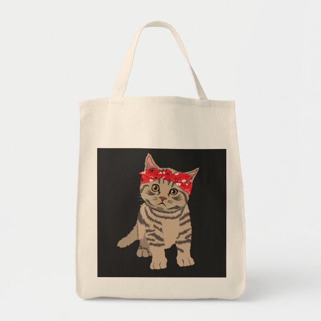 Gangster Cat Tote Bag (Front)