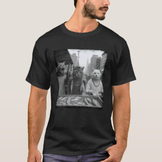 Gangster Cats Selling Fish Funny Cat Meme Cat Love T-Shirt