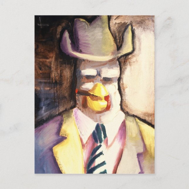 Gangster Chicken Postcard (Front)