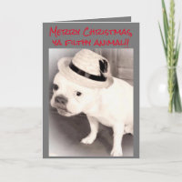 Gangster French Bulldog Filthy Animal Christmas