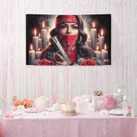Gangster Girl Hip Hop chicano art graphic