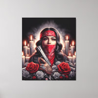Gangster Girl Hip Hop chicano art graphic