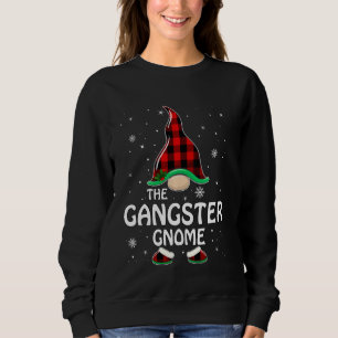 Gangster Gnome Buffalo Plaid Matching Family Chris Sweatshirt