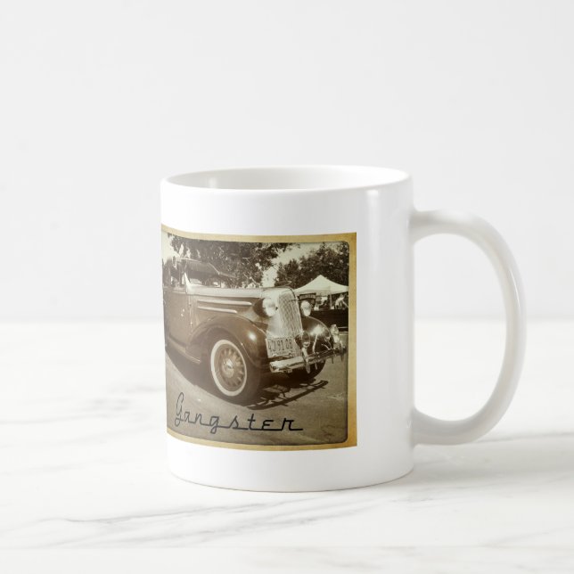 Gangster Mafia Mobster Lowrider Bomb Car Mug (Right)