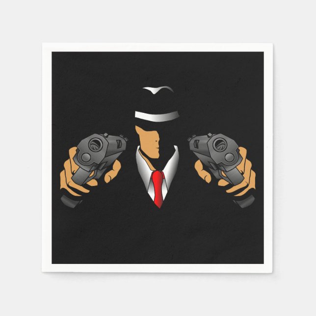 Gangster Napkin (Front)