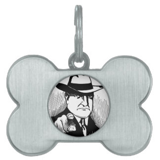 Gangster Pet Name Tag