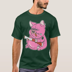 Gangster Pig Cop Or Police Officer Premium T-Shirt
