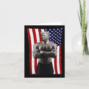 Gangster Pro Donald Trump Tattoo Republican Americ Card