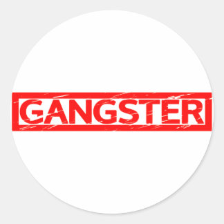 Gangster Stamp Classic Round Sticker