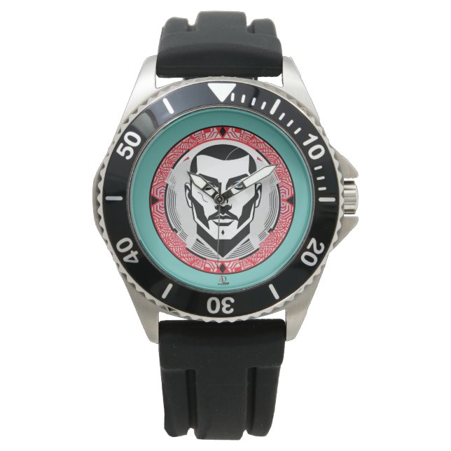 gangster with scar design watch (Front)