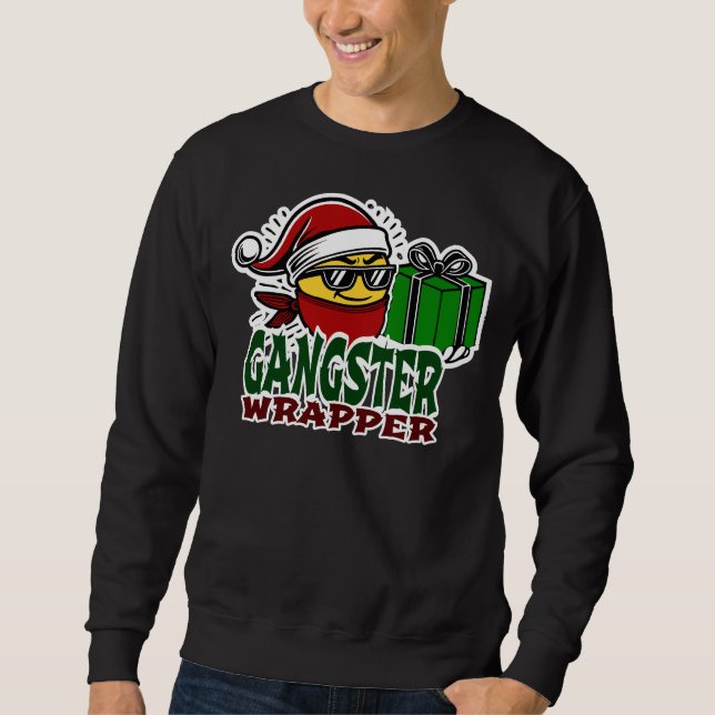 Gangster Wrapper Christmas Sweater – Funny Holiday (Front)