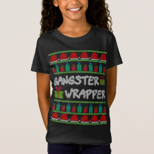 Gangster Wrapper Ugly Christmas Sweater Funny Pun 