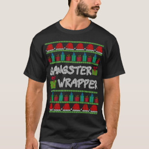 Gangster Wrapper Ugly Christmas Sweater Funny Pun 