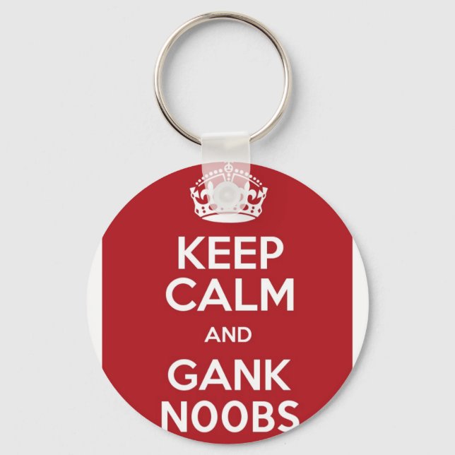 Gank n00bs key chain (Front)
