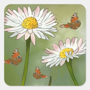 Gänseblümchen Square Sticker